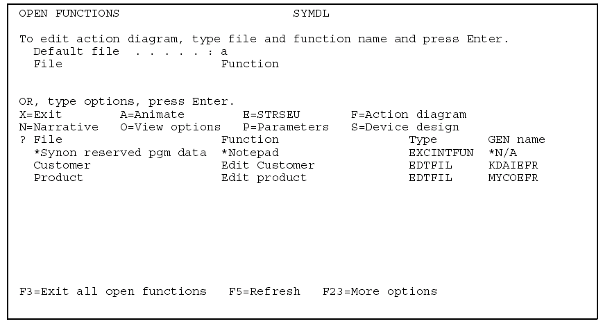 Starting an Edit for Another Function