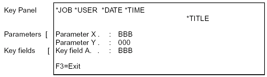 Default Layout of a Single-Record Panel Design