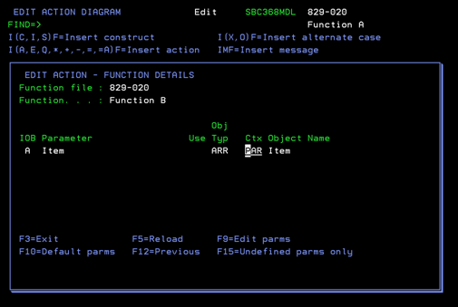 The Edit Database Relations Panel
