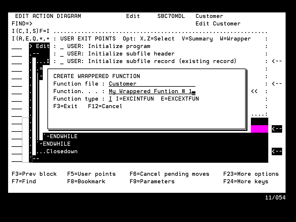 Selecting Function Name and Type