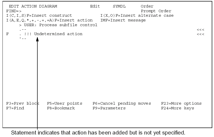 Specifying a Function as an Action