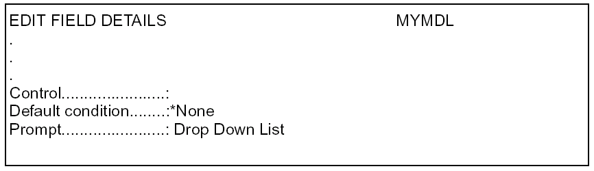 Specifying a Drop-Down Selection Field (3)