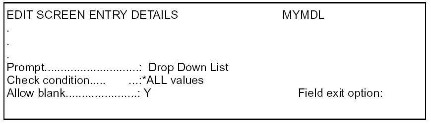 Specifying a Drop-Down Selection Field (4)