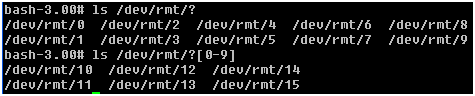 UNIX 平台上的命令行语法：检查设备状态的语法。