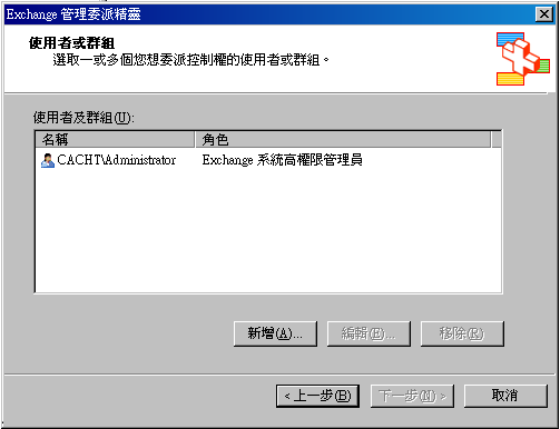 精靈顯示使用者與群組