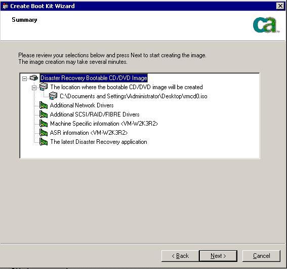 Summary of Bootable CD Image