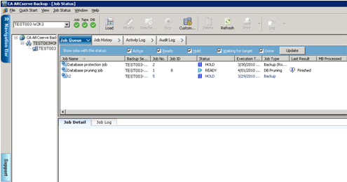Job Status Information