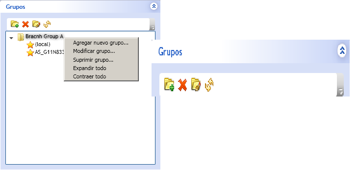 Grupos del gestor central