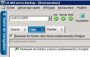 Emplacement de destination du niveau document
