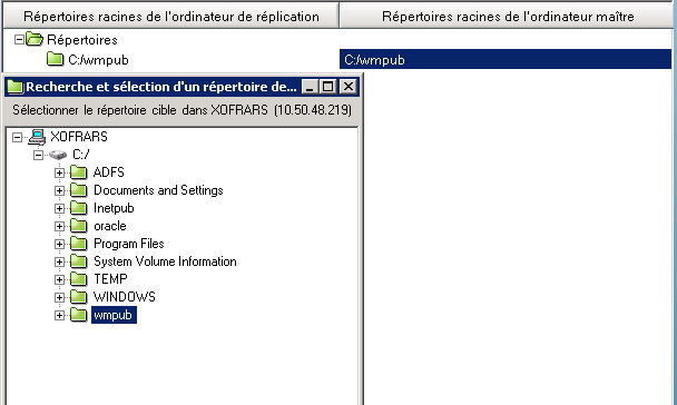 Chemins d'accès aux unités de déduplication de réplication