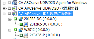 CA ARCserve UDP 恢复点服务器