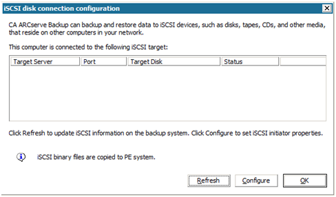 通过实用工具的 iSCSi 磁盘连接配置