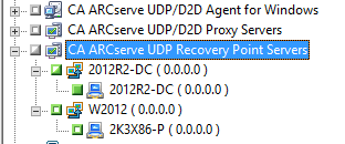 CA ARCserve UDP 復原點伺服器