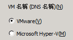 在 [復原虛擬機器] 畫面上指定 VMware 選項。