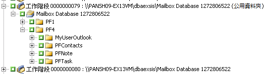 Microsoft Exchange Server 2013 公用資料夾結構