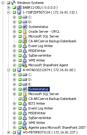 Windows-System-Objekt: Eingeblendet zur Anzeige des Systemstatus.