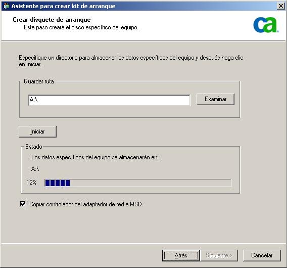 Crear disquete de arranque