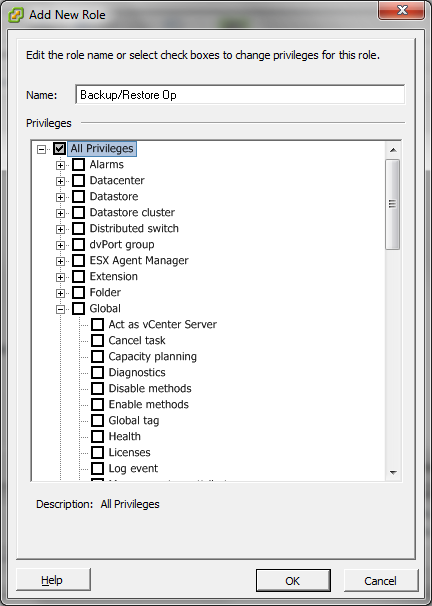Cuadro de diálogo Agregar nuevo rol.