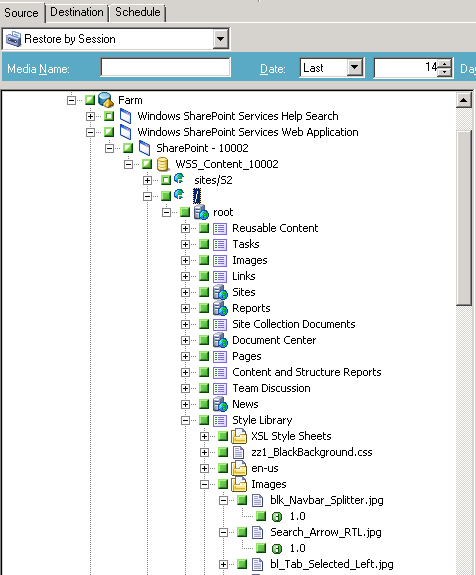 Exécution d'une restauration de niveau document à un autre emplacement dans Microsoft SharePoint 2010