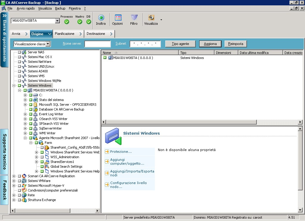 Farm di SharePoint in Server 2010