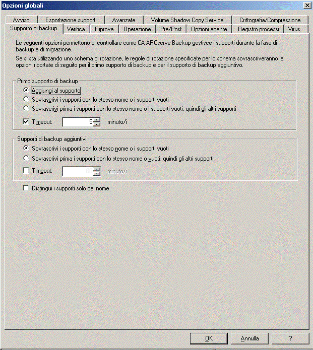 Configurare il pre-processo nella finestra di dialogo Opzioni Globali