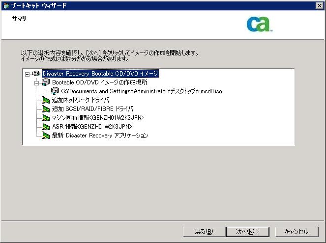 Bootable CD イメージ サマリ