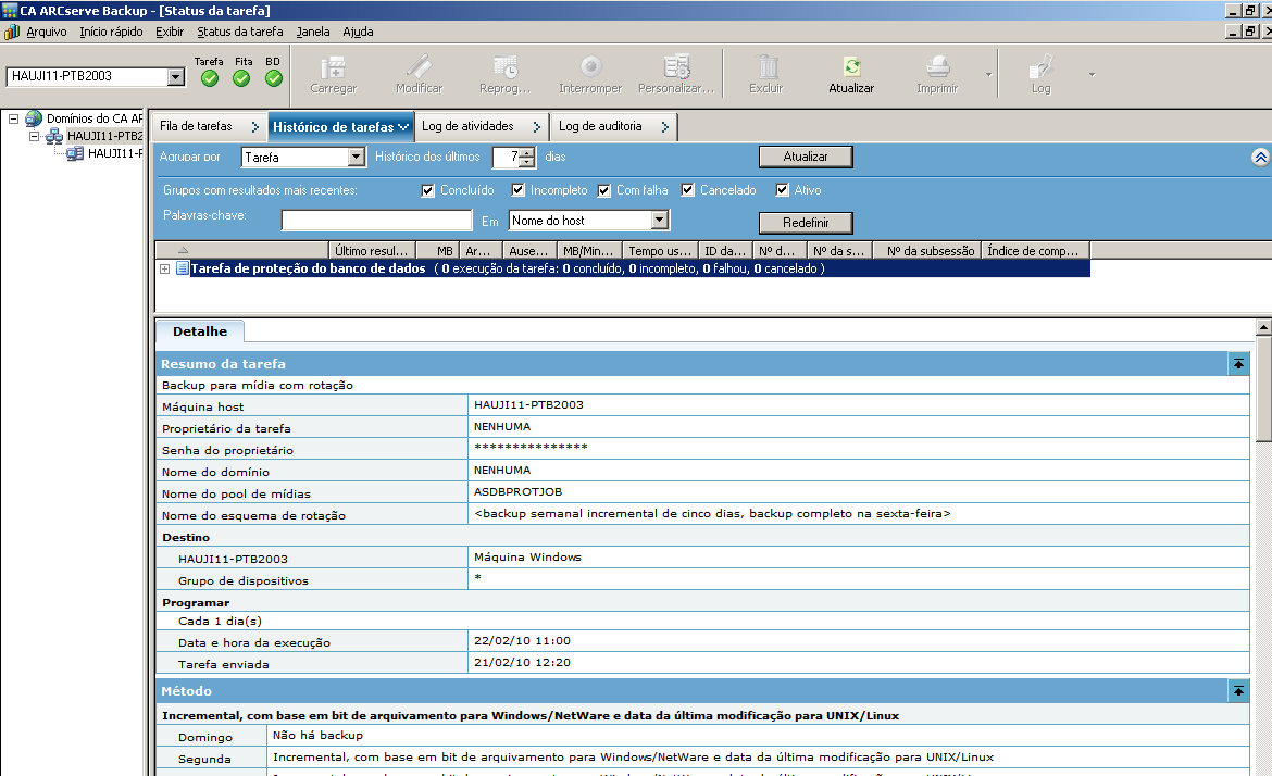 Ilustração: gerenciamento central - Fila de tarefas