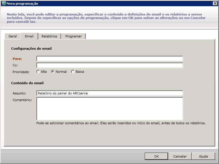 Programação de email - Guia Geral