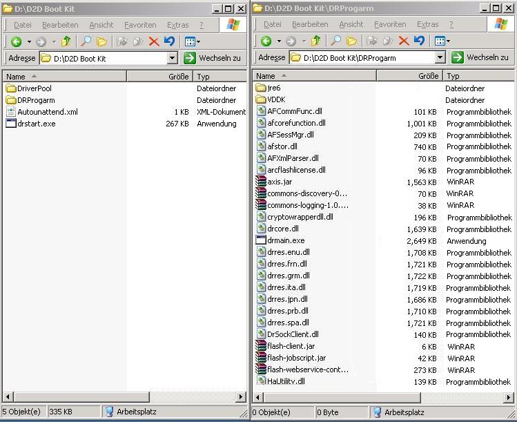 Bootkiterstellung - Ausgabe