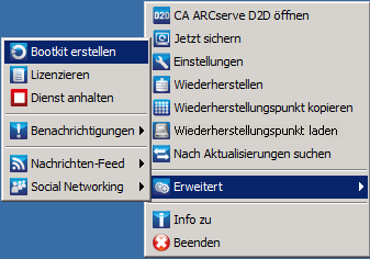 Taskleistensymbol - Bootkit erstellen