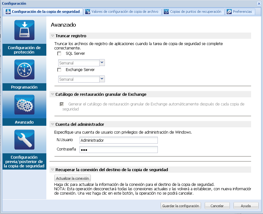 caadr--Cómo realizar la copia de seguridad ahora - Configuración-W