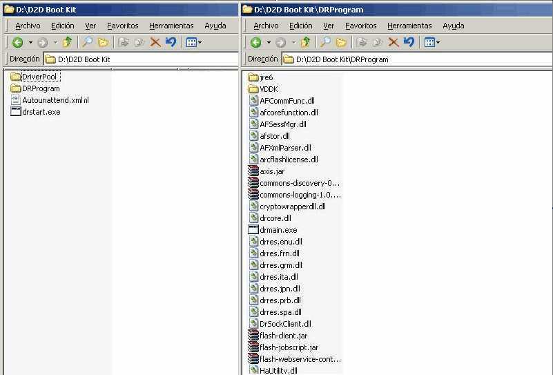 Resultado de la creación del kit de arranque