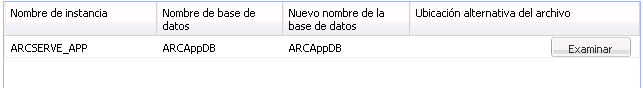 Recuperación de la aplicación - Restauración de SQL 9 a una ubicación alternativa - Instancia