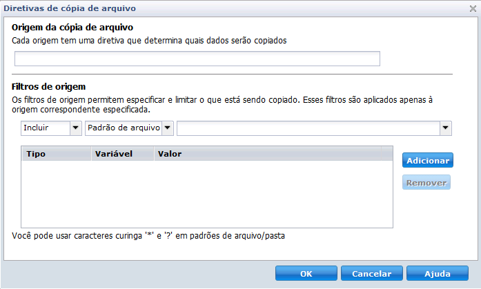 Adicionar cópia de arquivo