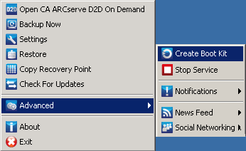 Create Boot Kit menu