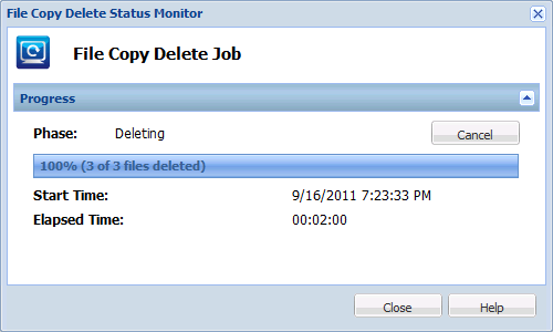 Job Monitor - Delete File Copy 3