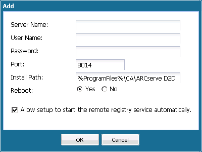 Remote Deployment - Add