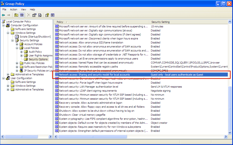 Guest Access Problem