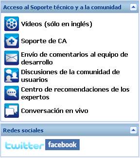 Página principal D2D On Demand - barra de tareas de la comunidad de Soporte