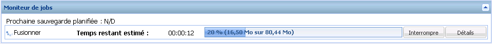 Moniteur de jobs - Fusion