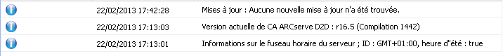 Les mises à jour sont installées.