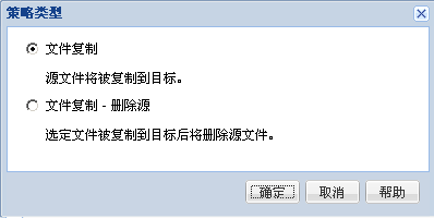 文件复制策略 - 策略类型
