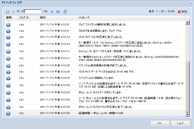 caadr -- アクティビティ ログ -L