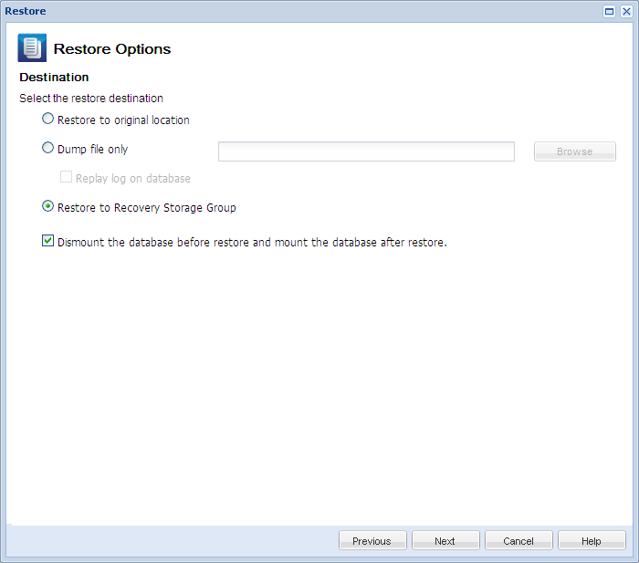 Application Recovery - Exchange 3