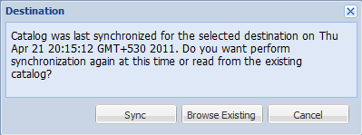 File Copy Destination - Catalog Synchronization