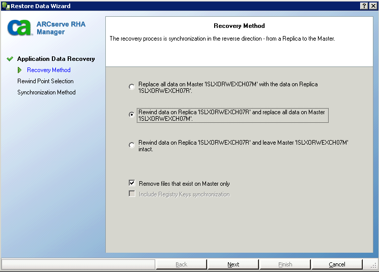 Choose a recovery method