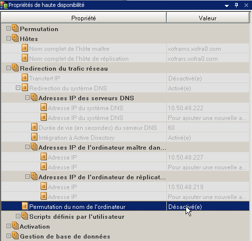 Propriétés du trafic réseau