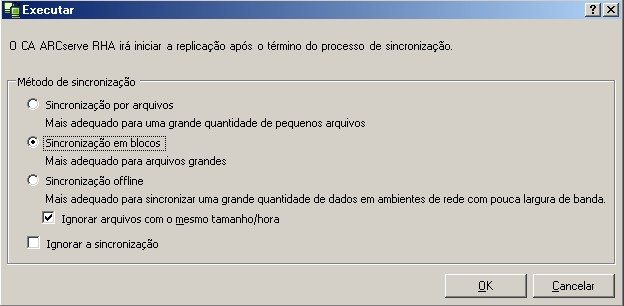 a caixa de diálogo Executar é exibida