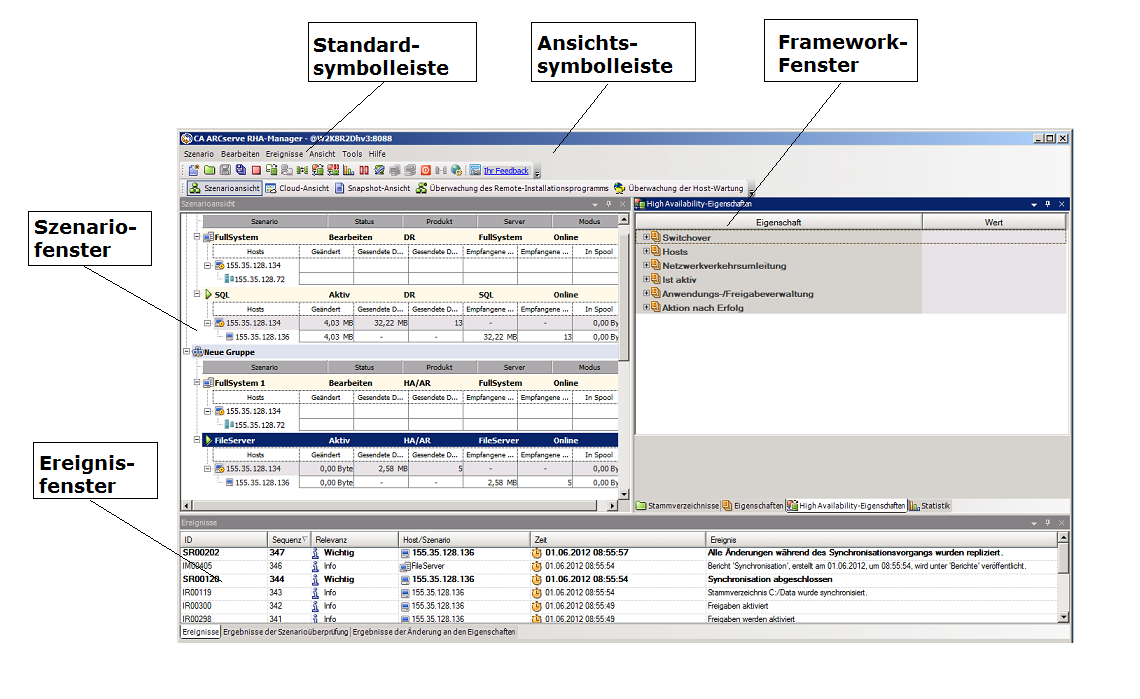 Den Manager durchsuchen