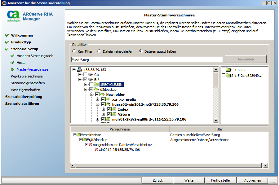 Master-Stammverzeichnis 2